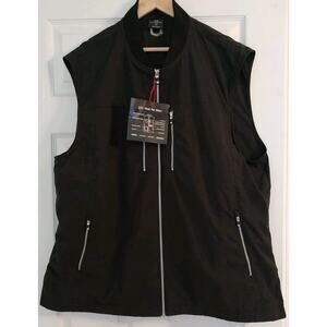 Men's SCOTTeVEST The 101 Vest Black Full Zip Travel Utility Pockets - XXL NWT